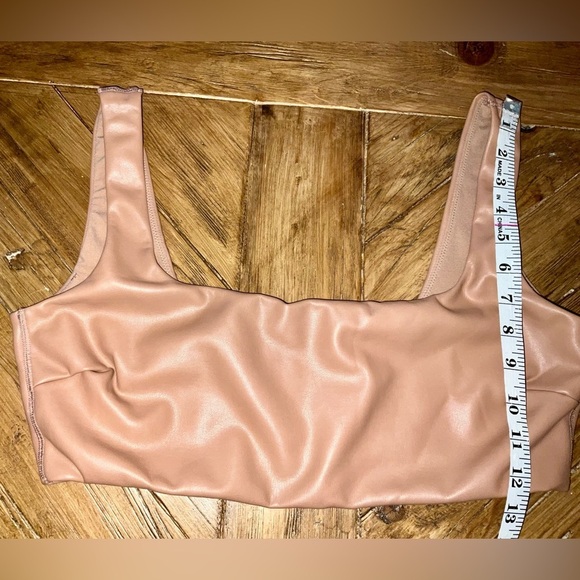 Skims Faux Leather Bralette / top - 2x - NWT - Picture 6 of 11